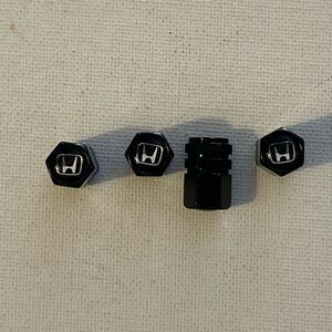 Honda Logo valve Stem caps in Black set of 4 NWT